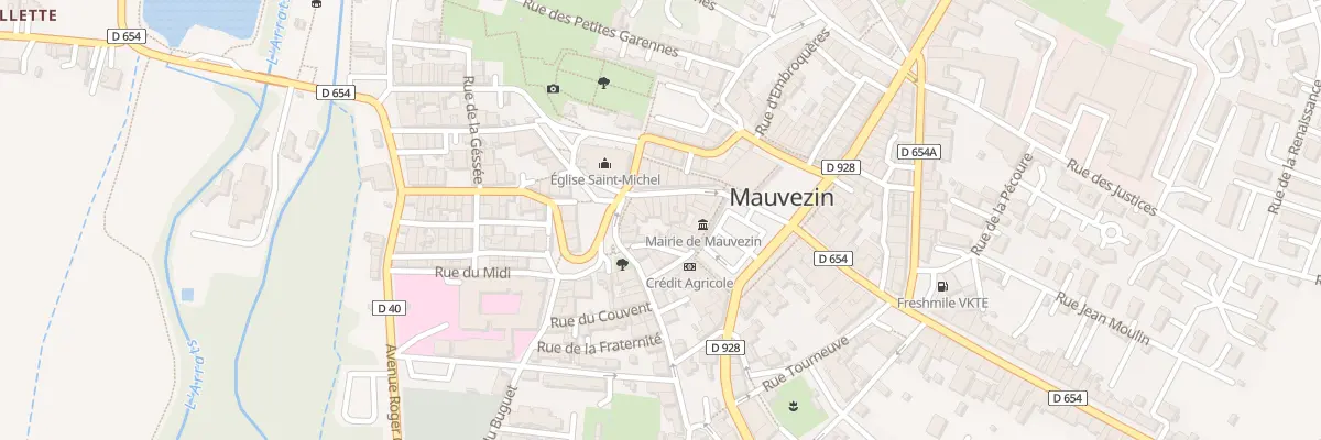 Plan du 9 Rue du Docteur Louis Fauque à Mauvezin