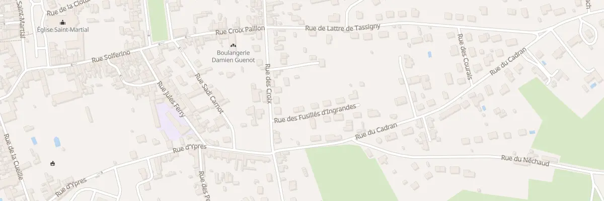 Plan du 3 Rue des Fusillés d’Ingrandes à Montmorillon