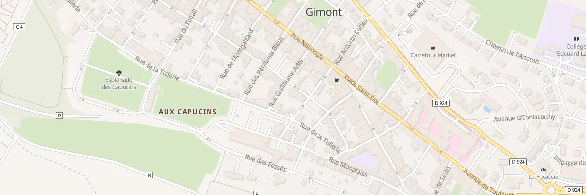 Plan du 68 Rue de la Combe du Midi à Gimont