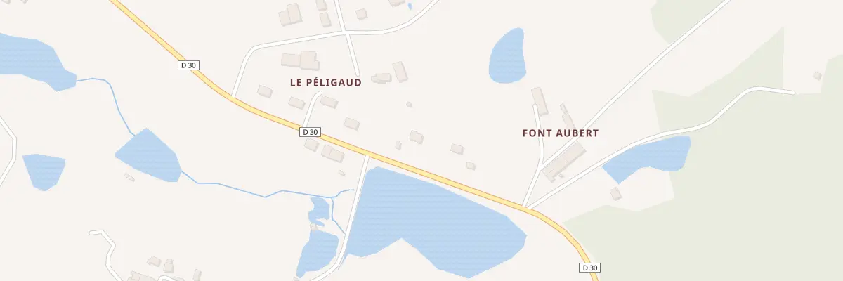Plan du 5438 Le Peligaud Villars à Brigueuil