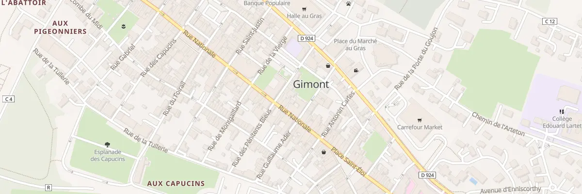 Plan du 91 Rue Nationale à Gimont