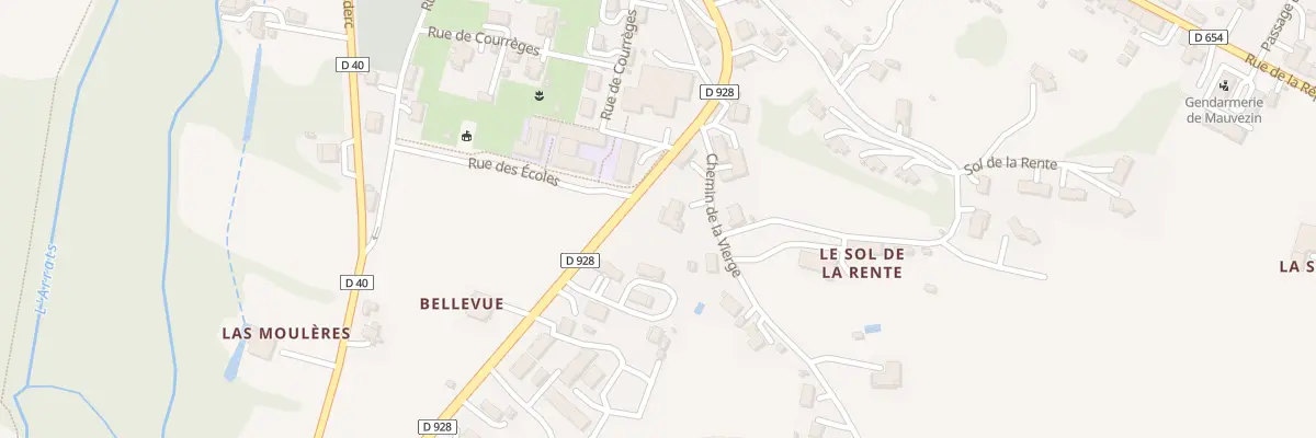 Plan du 64 Che de la Vierge à Mauvezin