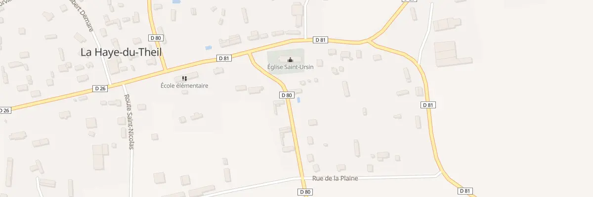Plan du 1 Rte du Neubourg à La Haye-du-Theil
