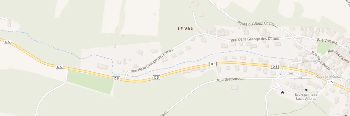 Plan du 29 Rue de la Grange des Dimes à Reugny