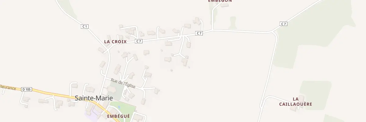 Plan du 5158 A Embois à Sainte-Marie