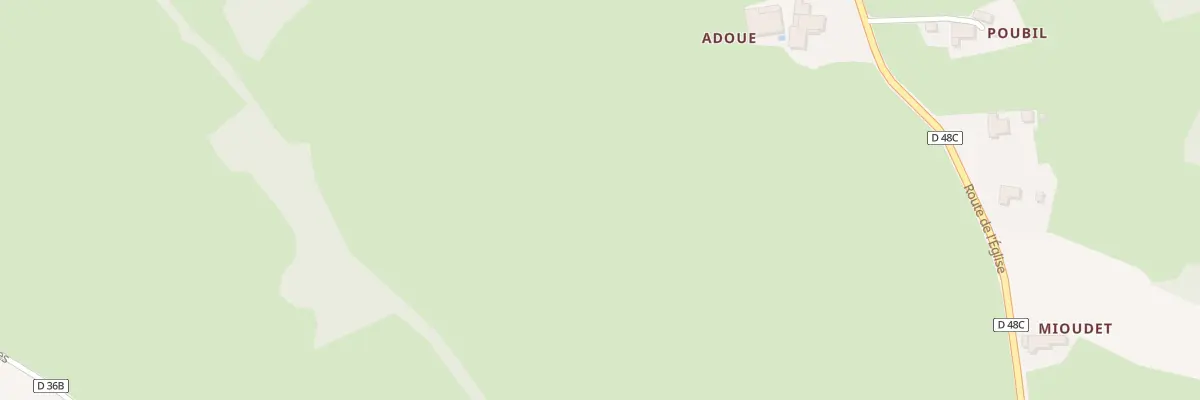 Plan du 8 Adoue à Eoux