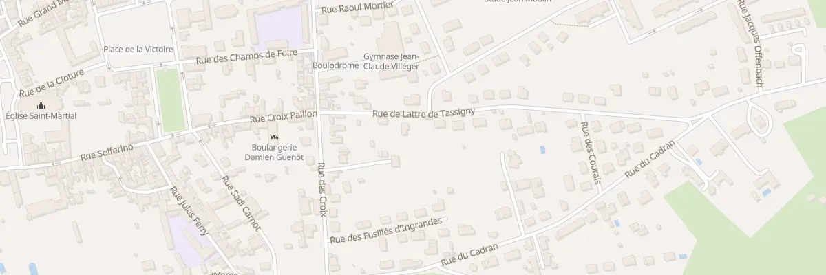 Plan du 8 Rue de Lattre de Tassigny à Montmorillon