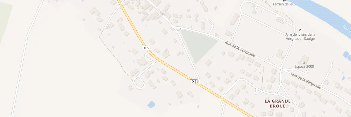 Plan du 80 Rue du Bec des Deux Eaux à Saulgé