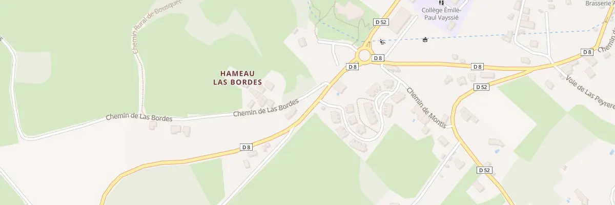 Plan du 16 Che de Las Bordes à Aurignac