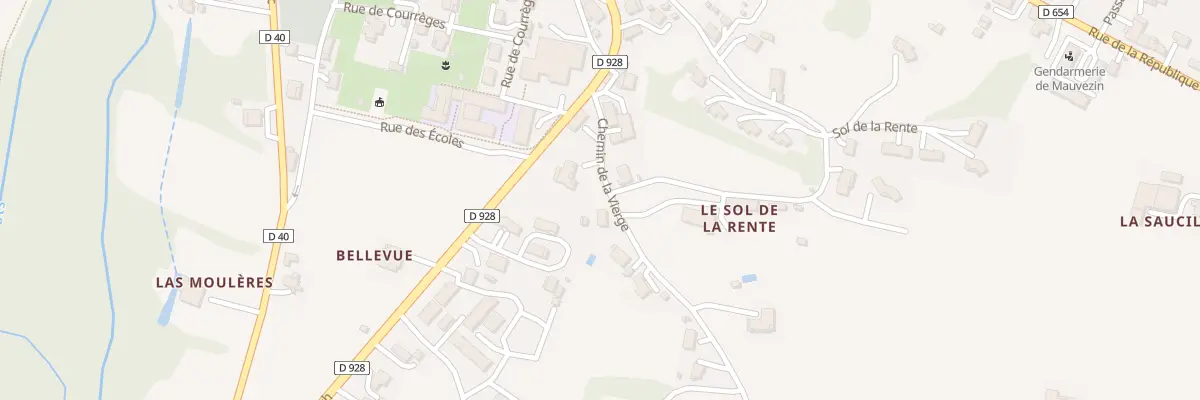 Plan du 108 Che de la Vierge à Mauvezin