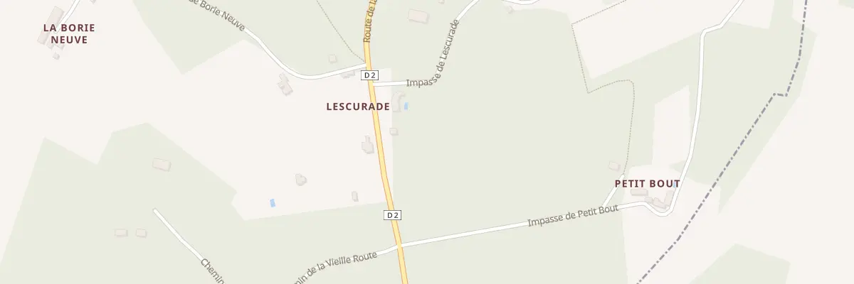 Plan du 44 Lescurade à Alles-sur-Dordogne