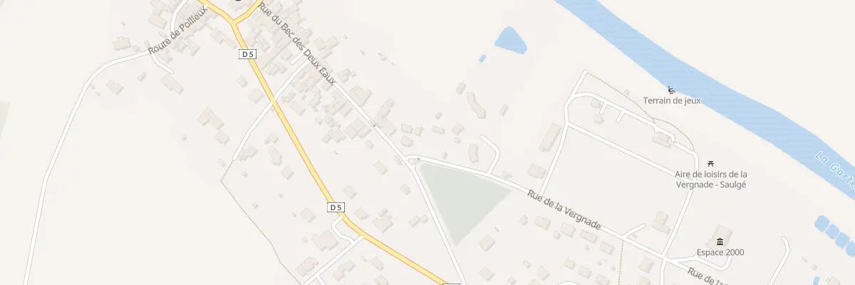 Plan du 57 Rue du Bec des Deux Eaux à Saulgé
