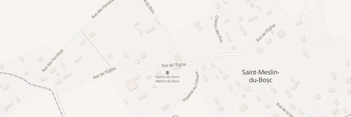 Plan du 23 Rue de l’Eglise à Saint-Meslin-du-Bosc