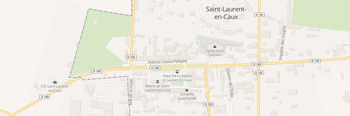 Plan du 18 Av Louise Pelletier à Saint-Laurent-en-Caux