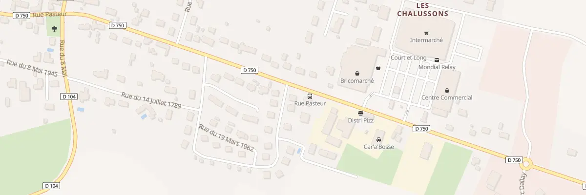 Plan du 24 Rue du 19 Mars 1962 à Yzeures-sur-Creuse