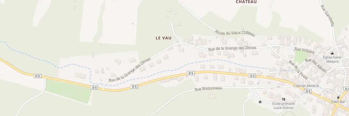 Plan du 23 Rue de la Grange des Dimes à Reugny