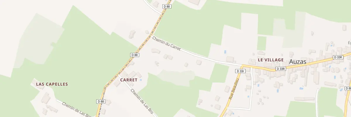Plan du 3 Rue du Carret. à Auzas