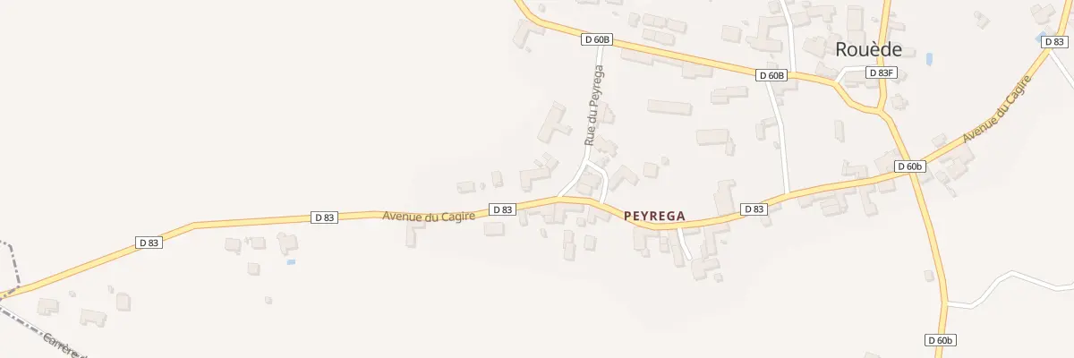 Plan de Peyrega à Rouède