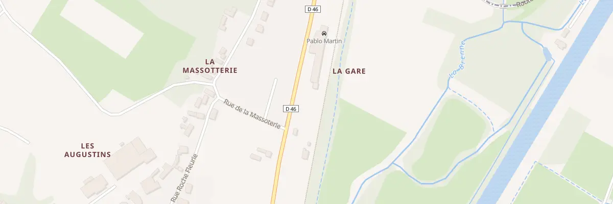 Plan du 389 La Gare à Chançay