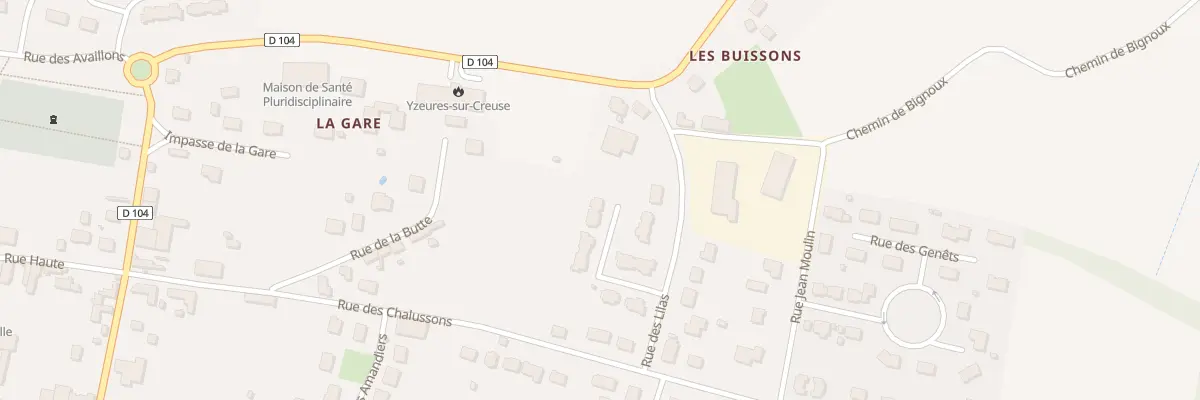 Plan du 21 Imp des Lilas à Yzeures-sur-Creuse