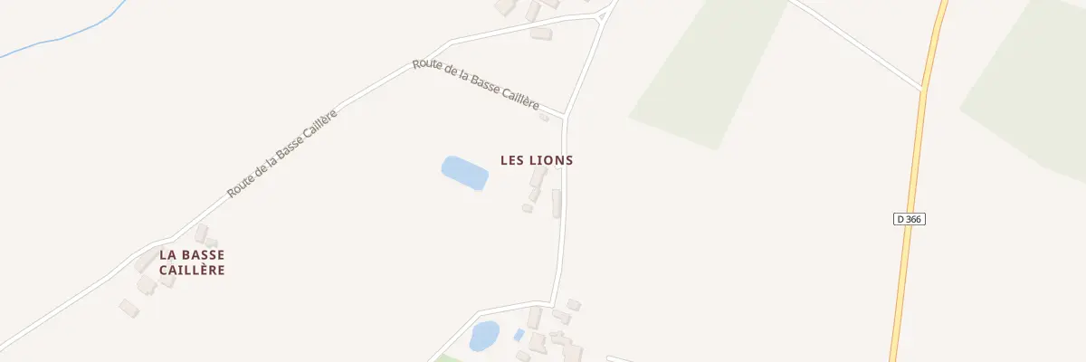 Plan du 25 Les Lions à Chaumussay