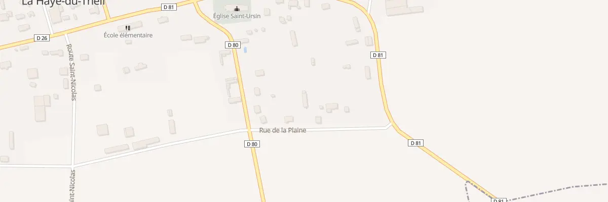 Plan du 4 Rue de la Plaine à La Haye-du-Theil