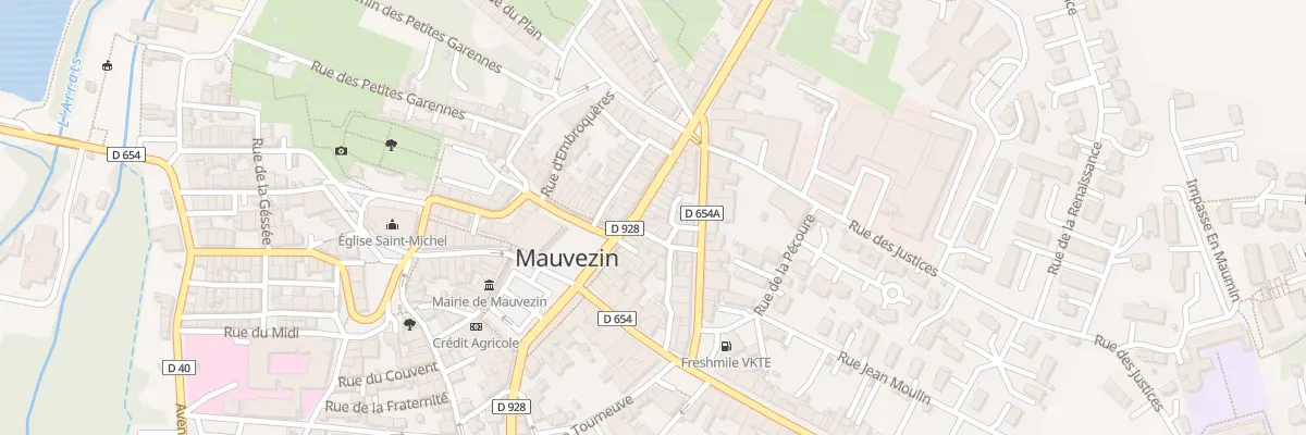 Plan du 6 Rue Gambetta à Mauvezin