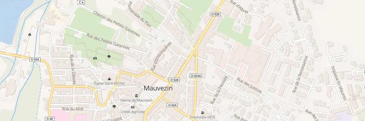 Plan du 15 Rue Gambetta à Mauvezin