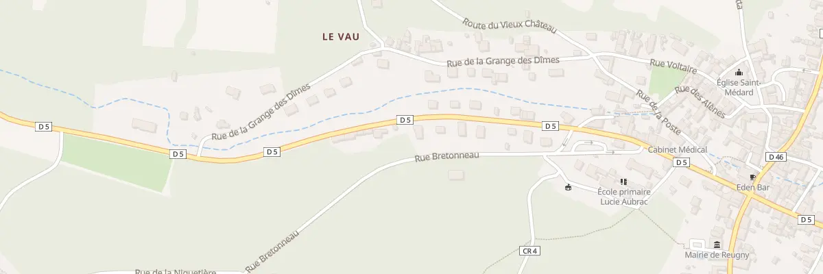 Plan du 29 Rue Georges Courteline à Reugny