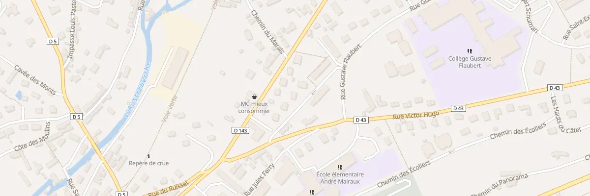 Plan du 79 Rue Guy de Maupassant à Duclair