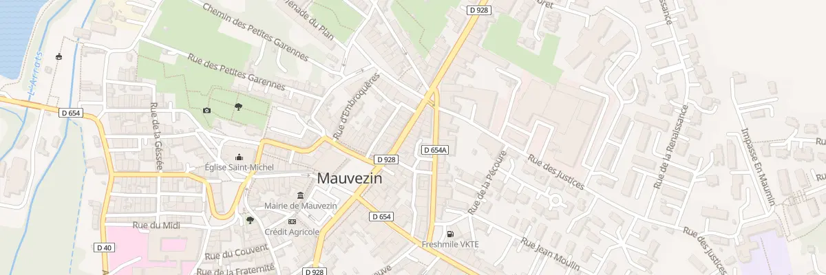 Plan du 14 Rue Gambetta à Mauvezin
