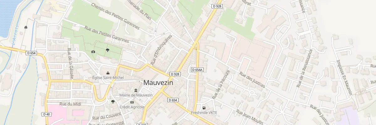 Plan du 16 Rue Gambetta à Mauvezin