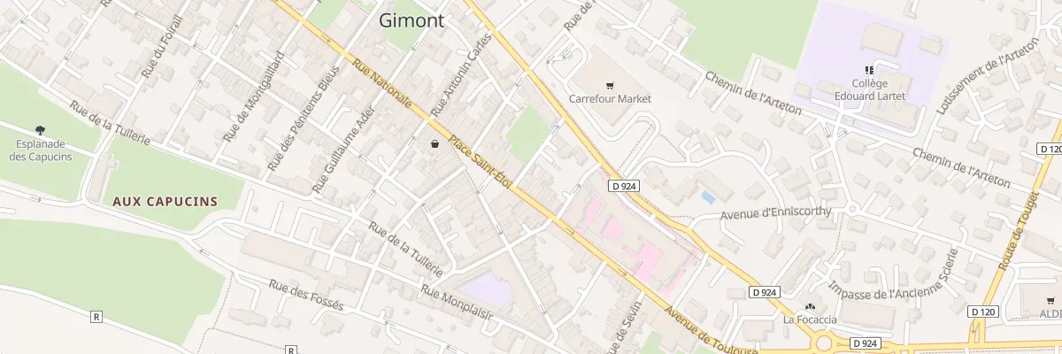 Plan du 3 Rue 1e Armee Franc Rhin Danube à Gimont