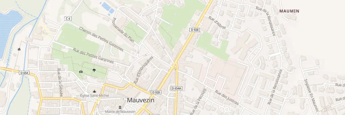 Plan du 21 Rue Gambetta à Mauvezin