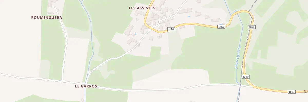 Plan du 1 Les Assivets à Castillon-de-Saint-Martory