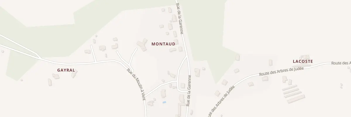 Plan du 53 Montaud à Monségur