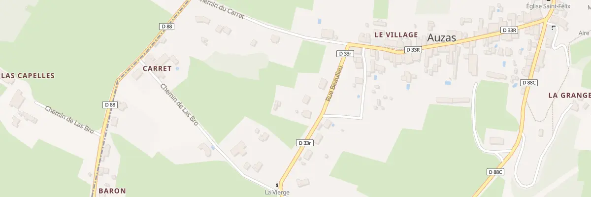 Plan du 42 Rue de Beaulieu à Auzas