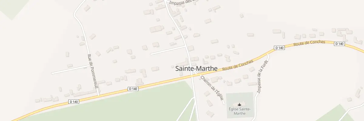 Plan du 1 Rue de la Mairie à Sainte-Marthe