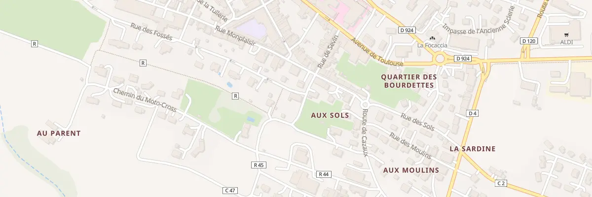 Plan du 8 Rue des Fossés à Gimont