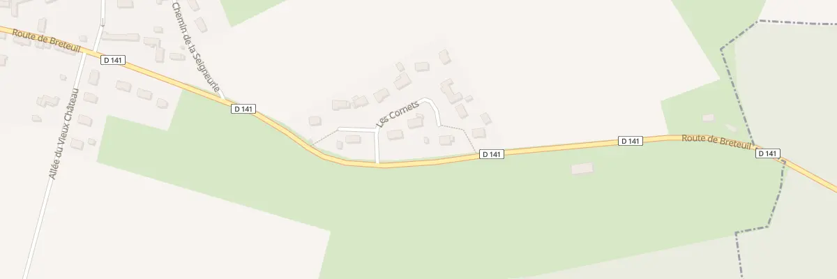 Plan du 13 Les Cornets à Bémécourt