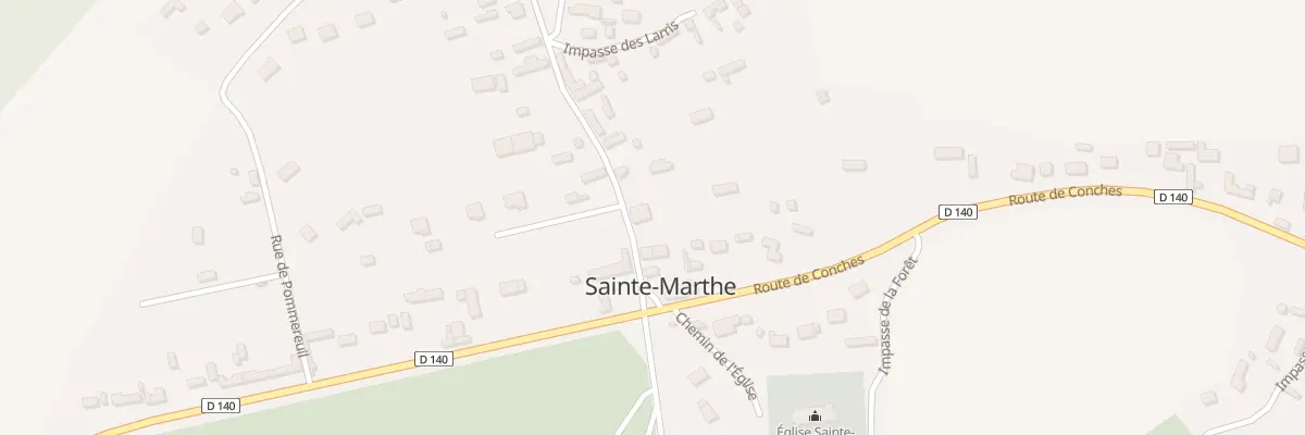 Plan du 4 Rue de la Mairie à Sainte-Marthe