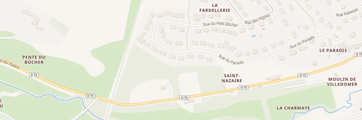 Plan du 27 Rue du Paradis à Villedômer