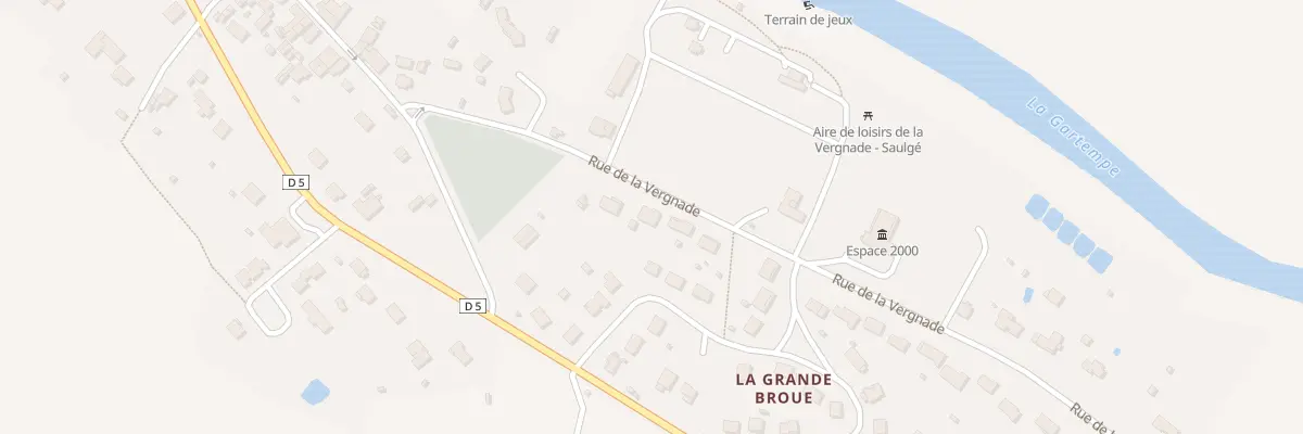Plan du 4 Rue de la Vergnade à Saulgé