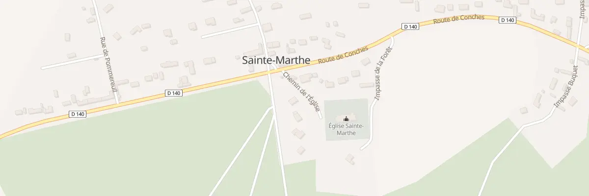 Plan du 2 Che de l’Église à Sainte-Marthe
