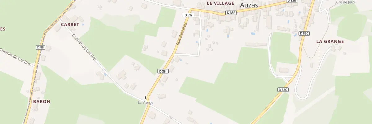 Plan du 1 Rue de Beaulieu à Auzas