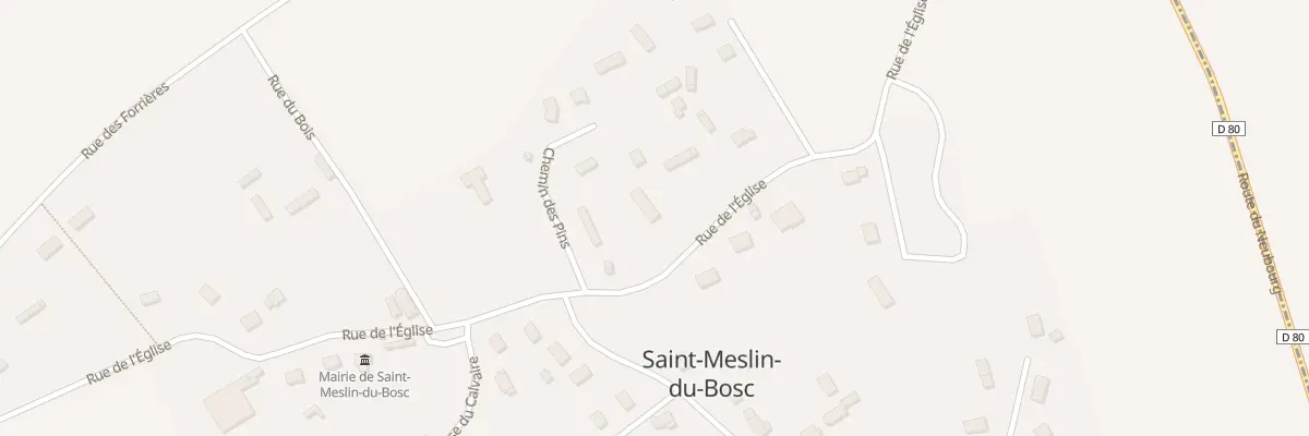 Plan du 29 Rue de l’Eglise à Saint-Meslin-du-Bosc
