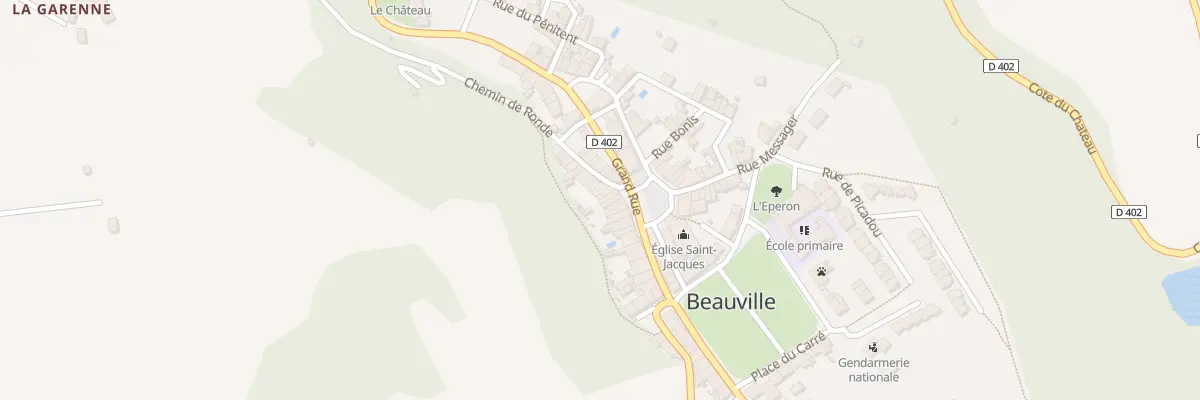 Plan du 5100 Rue de la Mairie à Beauville