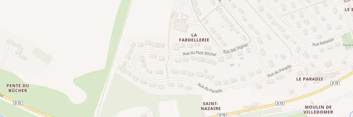 Plan du 11 Rue du Petit Bûcher à Villedômer