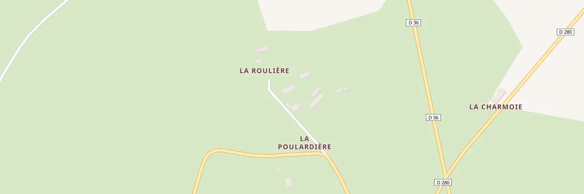 Plan du 158 La Poullardiere à Moutiers-au-Perche