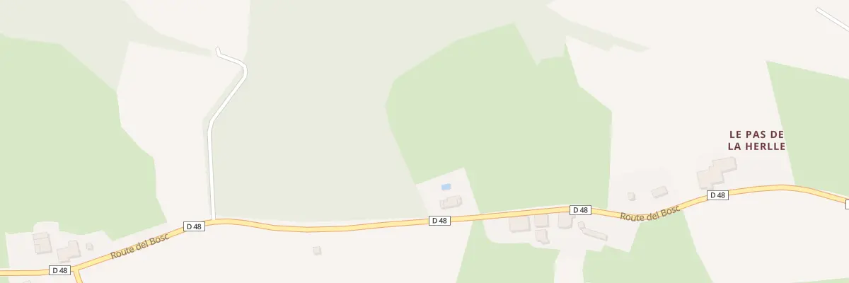 Plan du Pas de la Herlle à Eoux